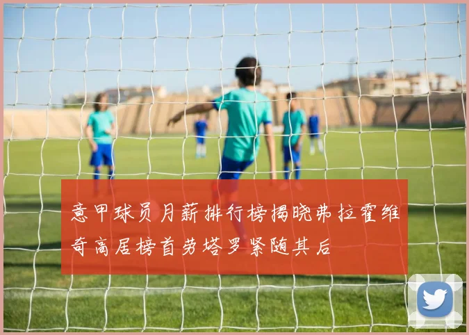 意甲球员月薪排行榜揭晓弗拉霍维奇高居榜首劳塔罗紧随其后